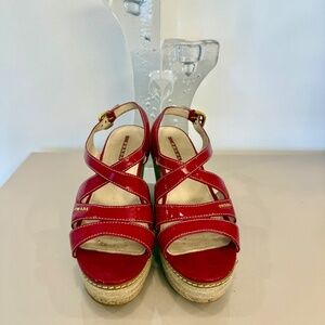 Prada Red Leather Shoes